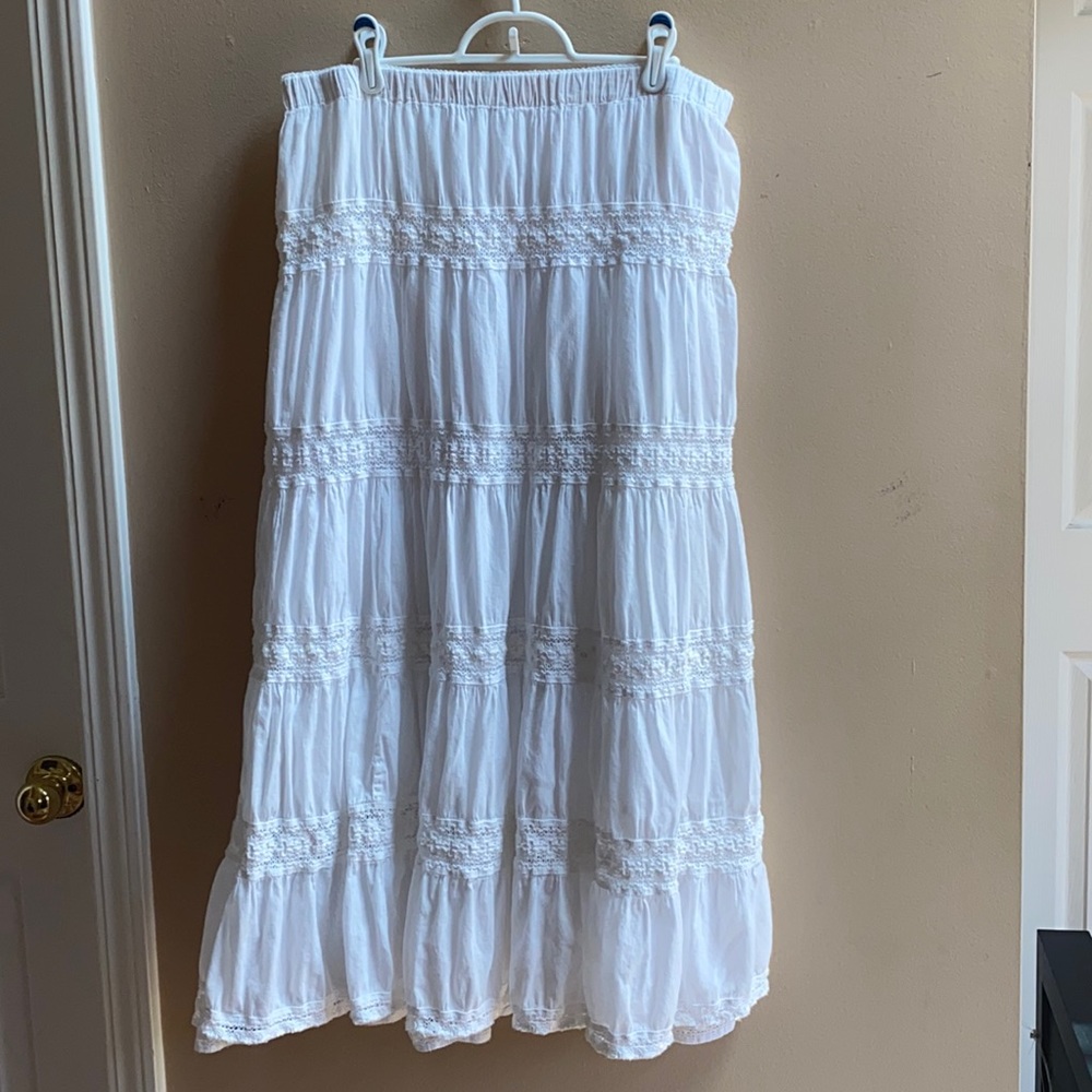 White Sequin Skirt from Madison Botique